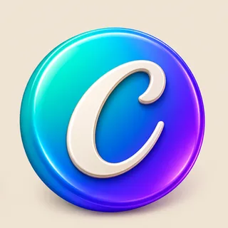 Ícone colorido do Canva