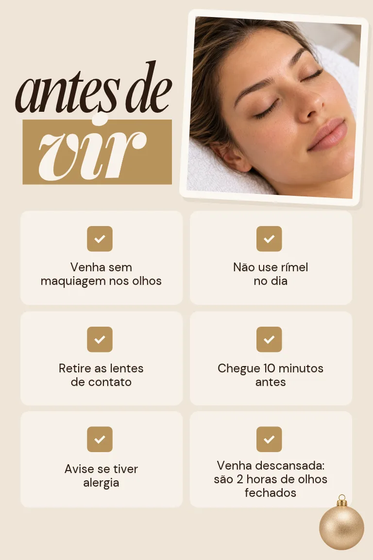 Antes de vir: orientações para a aplicação