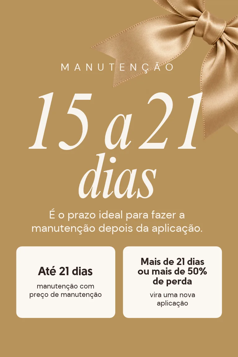 Manutenção dos cílios: prazos e condições